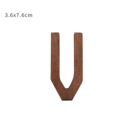 Nordic Style Black Walnut Decorative Letters Wooden Alphabet