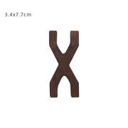 Nordic Style Black Walnut Decorative Letters Wooden Alphabet