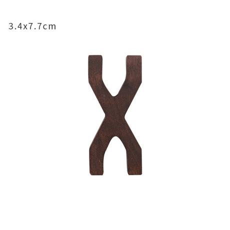 Nordic Style Black Walnut Decorative Letters Wooden Alphabet