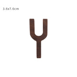 Nordic Style Black Walnut Decorative Letters Wooden Alphabet