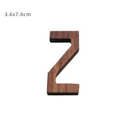 Nordic Style Black Walnut Decorative Letters Wooden Alphabet