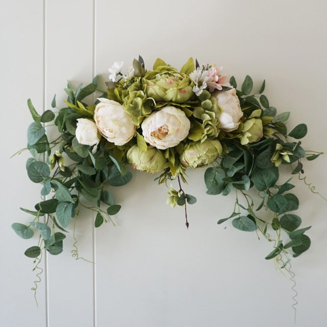 Rose Peony Garlands Artificial Flower Wreaths