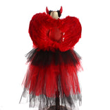 Little Devil Tutu Dress Girls Halloween Costume
