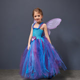 Peacock Fairy Girl Tutu Dress Kids Costume