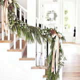 Christmas Wreath Berries Cones Artificial Vine Hanging Floral Foliage Garland Christmas Decorations