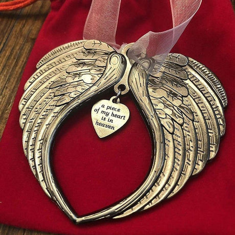 Angel Heart Christmas Ornament Memorial Christmas Decoration