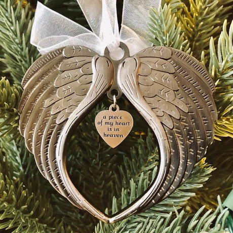 Angel Heart Christmas Ornament Memorial Christmas Decoration
