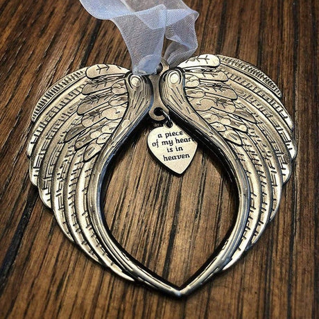 Angel Heart Christmas Ornament Memorial Christmas Decoration