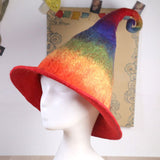 Rainbow Felt Witch Hat