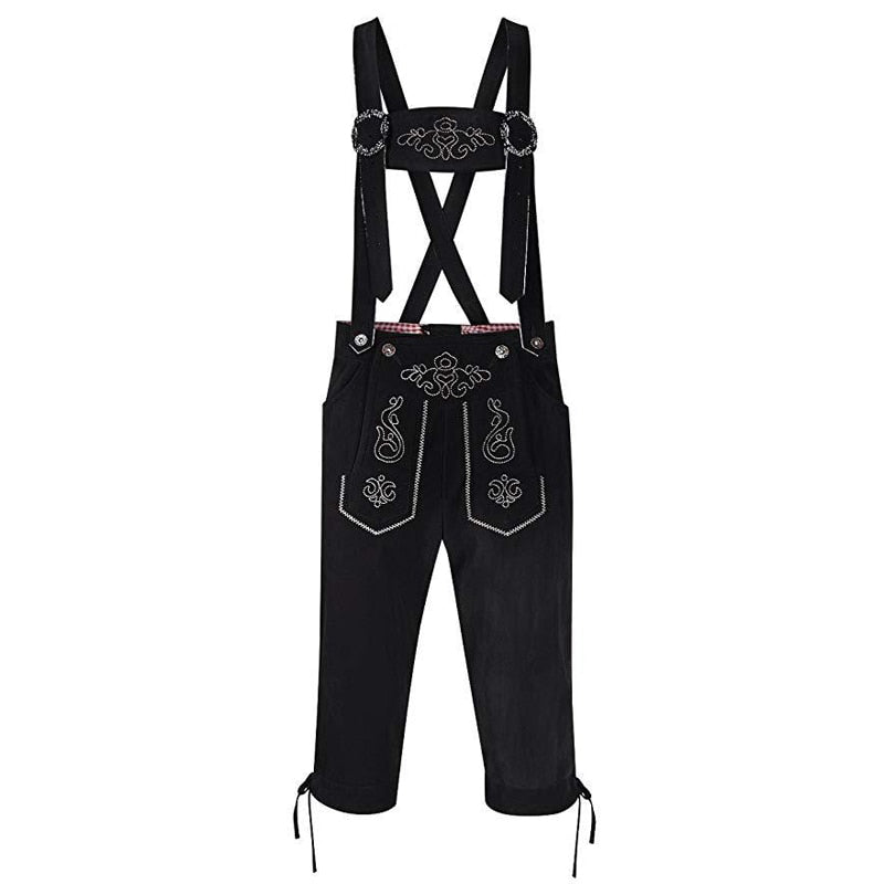 Oktoberfest Beerfest Hansel Costume Faux Leather Lederhosen