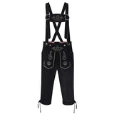 Oktoberfest Beerfest Hansel Costume Faux Leather Lederhosen