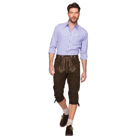 Oktoberfest Beerfest Hansel Costume Faux Leather Lederhosen