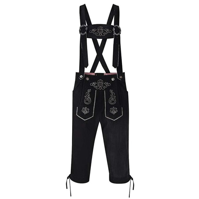 Oktoberfest Beerfest Hansel Costume Faux Leather Lederhosen