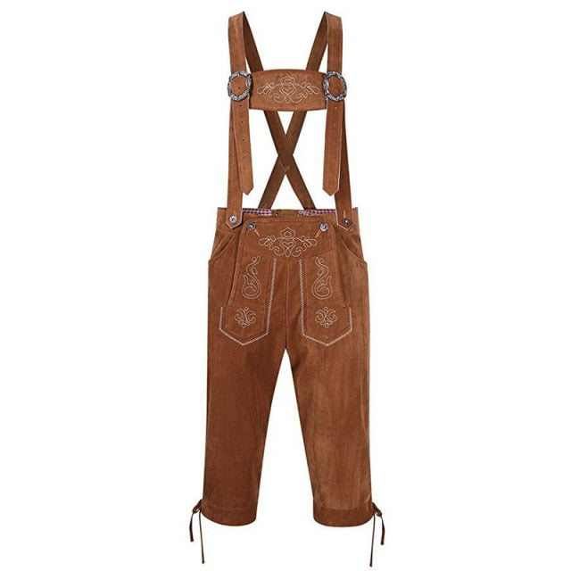 Oktoberfest Beerfest Hansel Costume Faux Leather Lederhosen