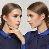 X Stud Earrings 925 Sterling Silver Cross