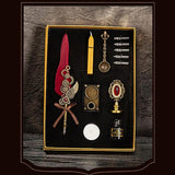 Steampunk Fountain Pen and Wax Seal Stamp Gift Set