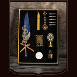 Steampunk Fountain Pen and Wax Seal Stamp Gift Set