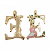 A-Z 26 Letters Enamel Alphabet Charms DIY Jewellery Making Supplies
