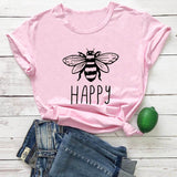 Bee Happy T-Shirt  Vintage Tee