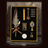Steampunk Fountain Pen and Wax Seal Stamp Gift Set