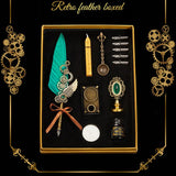 Steampunk Fountain Pen and Wax Seal Stamp Gift Set