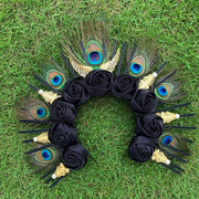 Rose Goddess Crown Spiked Halo Headband Met Gala Sunburst Headpiece