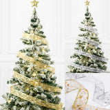 Christmas Fairy Lights Ribbon Bows With 50 LED 5M