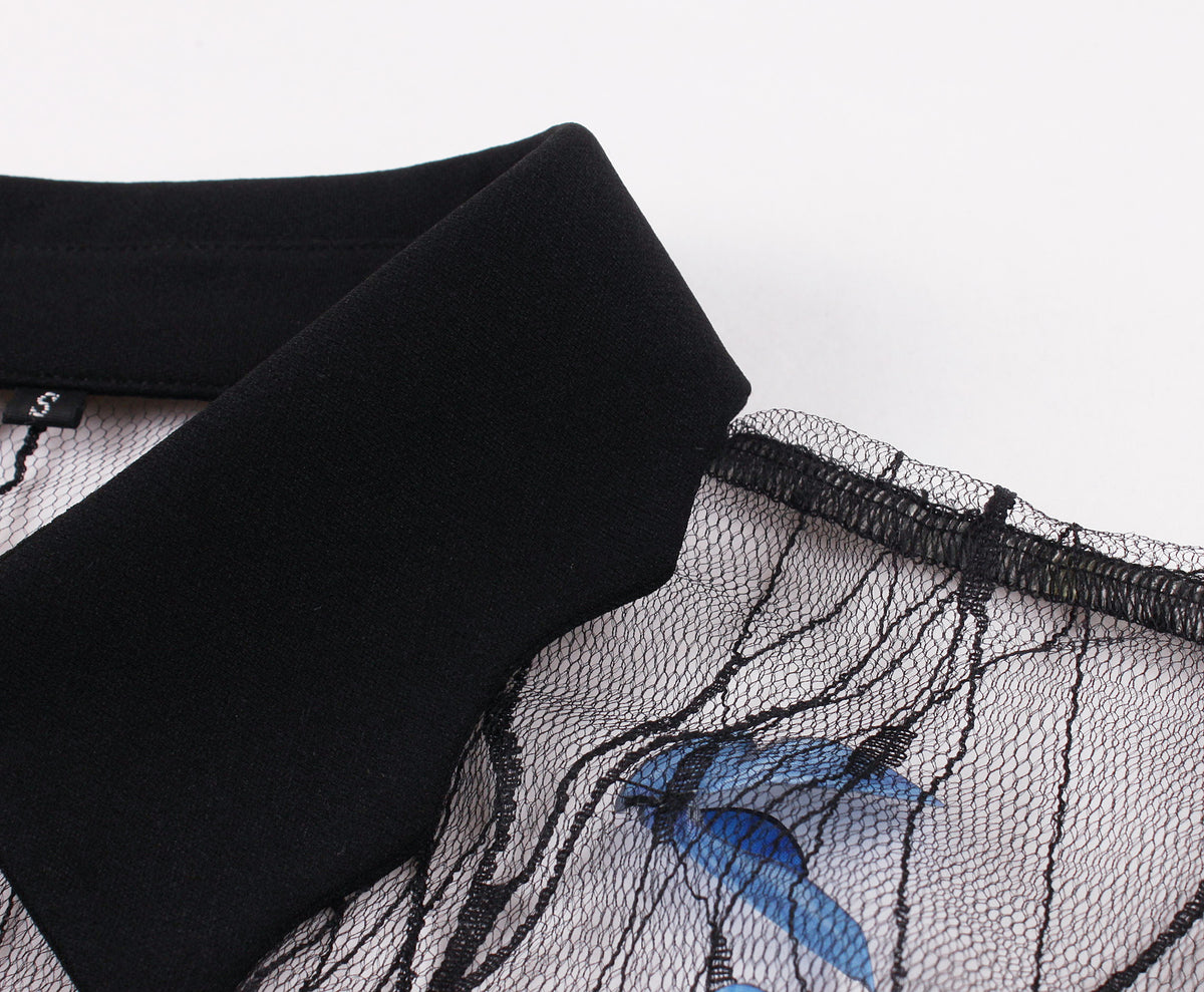 Sabrina Butterfly Flare Sleeve 90s Witch Midi Dresses