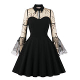 Sabrina Butterfly Flare Sleeve 90s Witch Midi Dresses