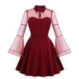 Sabrina Butterfly Flare Sleeve 90s Witch Midi Dresses