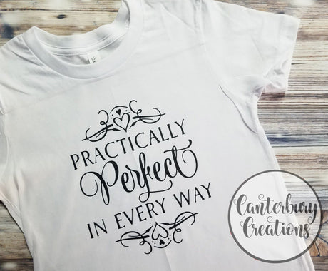 Practically Perfect In Every Way T-Shirt Mary Poppins Tee Shirts