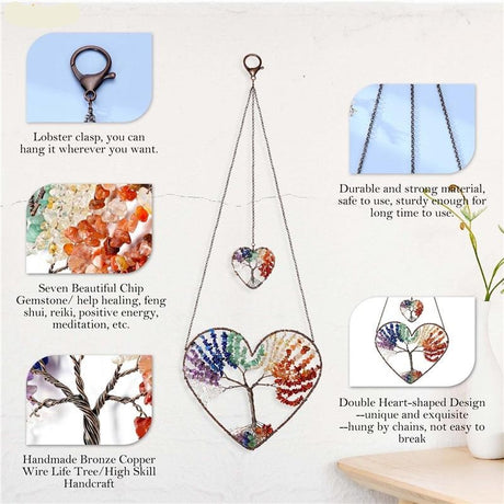 Tree of Life Heart Hanging Ornament