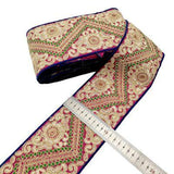 1 Yard Sequin Lace Trim Embroidered Ribbons Handmade Sewing Supplies - Woodland Gatherer