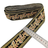 1 Yard Sequin Lace Trim Embroidered Ribbons Handmade Sewing Supplies - Woodland Gatherer
