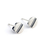 Flat Head Screw 925 Sterling Silver Stud Earrings