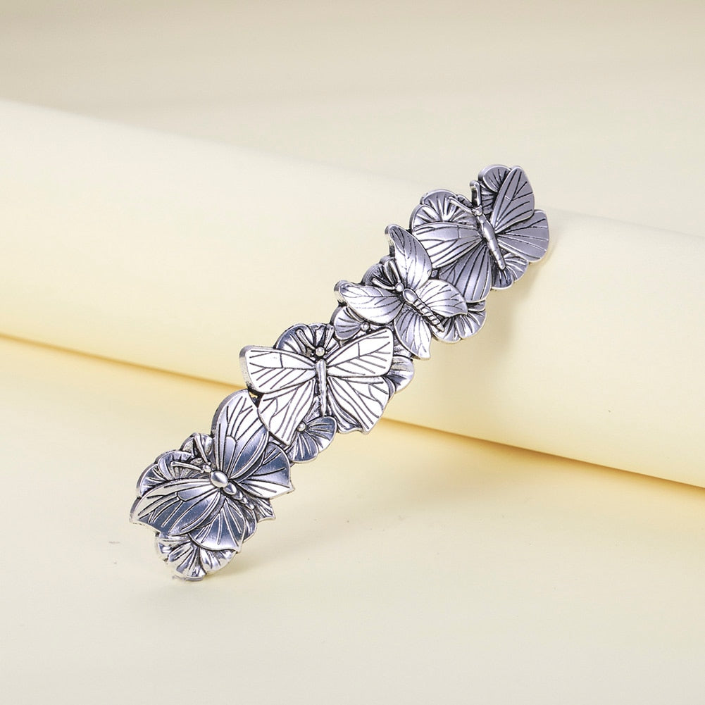Silver Butterfly Barrette Hair Jewellery