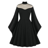 Zella Batwing Sleeve Gothic Swing Dress