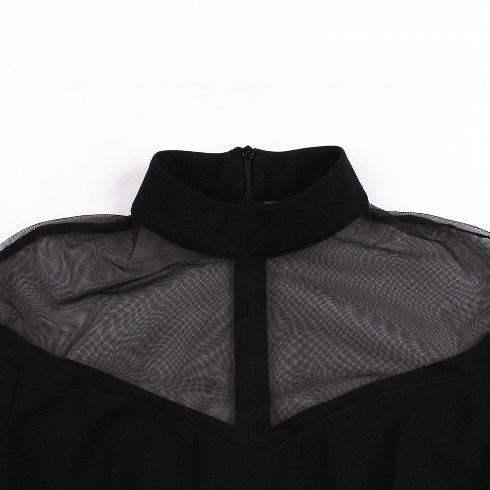 Zella Batwing Sleeve Gothic Swing Dress