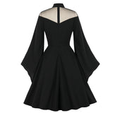 Zella Batwing Sleeve Gothic Swing Dress
