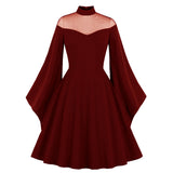 Zella Batwing Sleeve Gothic Swing Dress