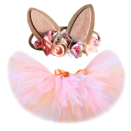Girls Easter Bunny Tutu Skirt Easter Costume 0-14Y