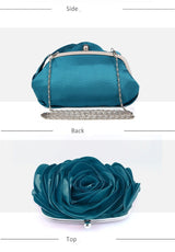 Rose Evening Bag Clutch Purse