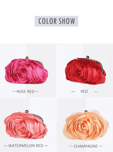 Rose Evening Bag Clutch Purse