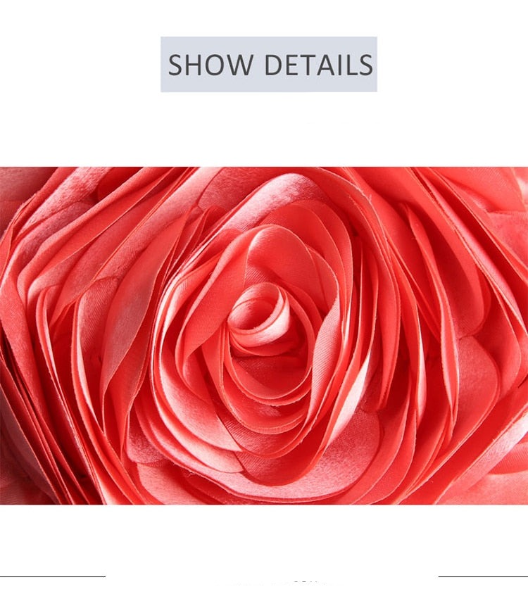 Rose Evening Bag Clutch Purse