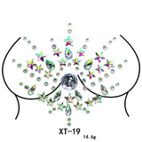 Party Ta-Tahs Chest Crystal Resin Stickers