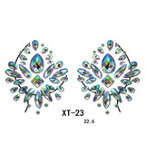 Party Ta-Tahs Chest Crystal Resin Stickers