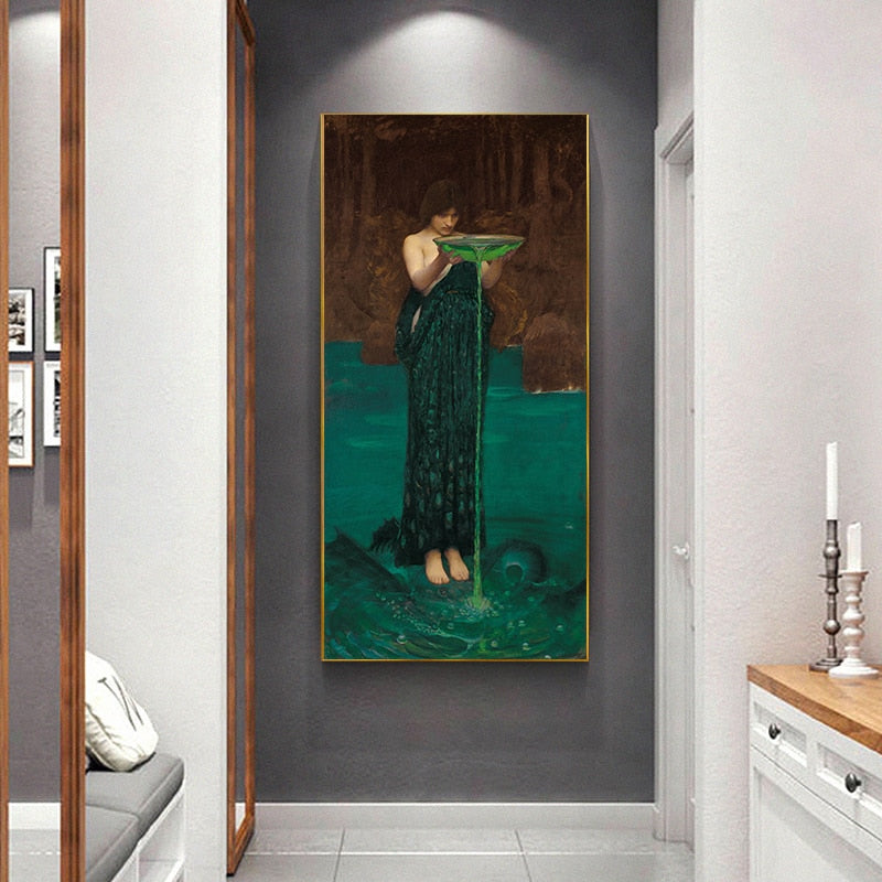 Circe Invidiosa William Waterhouse Canvas Print Artwork