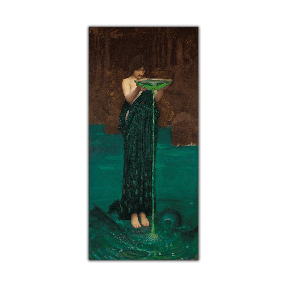 William Waterhouse (Circe Invidiosa) Canvas Print Artwork