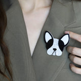 French Bulldog Handmade Acrylic Brooch