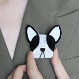 French Bulldog Handmade Acrylic Brooch